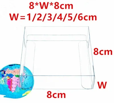 Wedding Supply.Box - 8*W*8cm Clear Square PVC Box Transparent