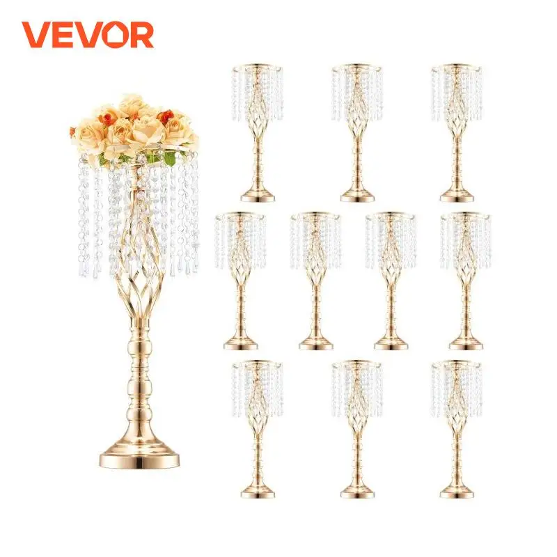 Centerpiece Vase Tall - VEVOR Tall Crystal Wedding Flower Stand