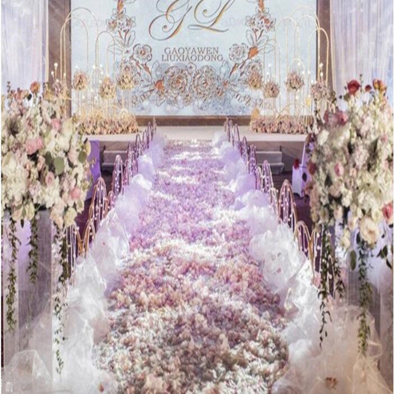 Aisle Runner White - Elegant White Wedding Decoration Snow Yarn
