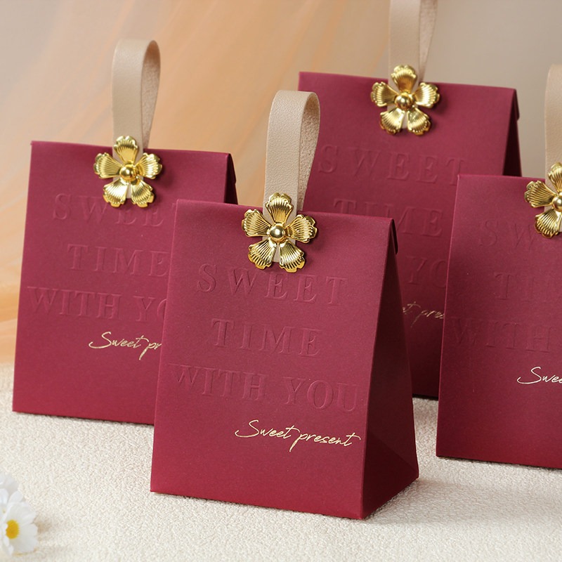 Wedding Supply Wholesale - 20/50Pcs Premium Wine Red Gift Box