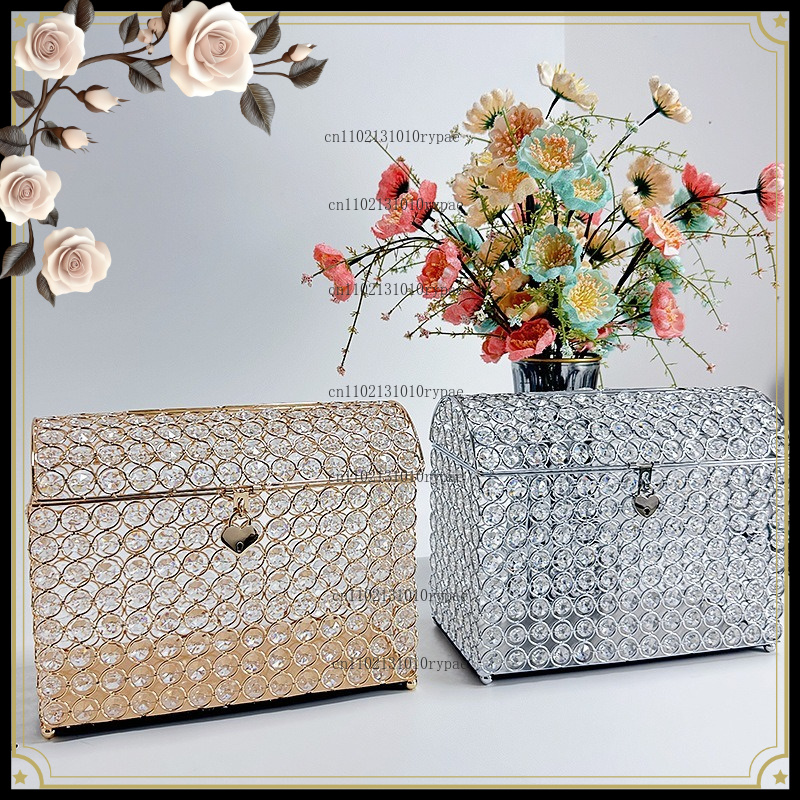 Wedding Supply.Box - Crystal jewelry box, money jar, European
