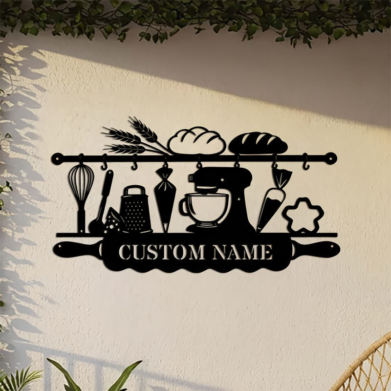 Wedding Party Supply - Personalized Kitchen Iron Wall Art, Baking
