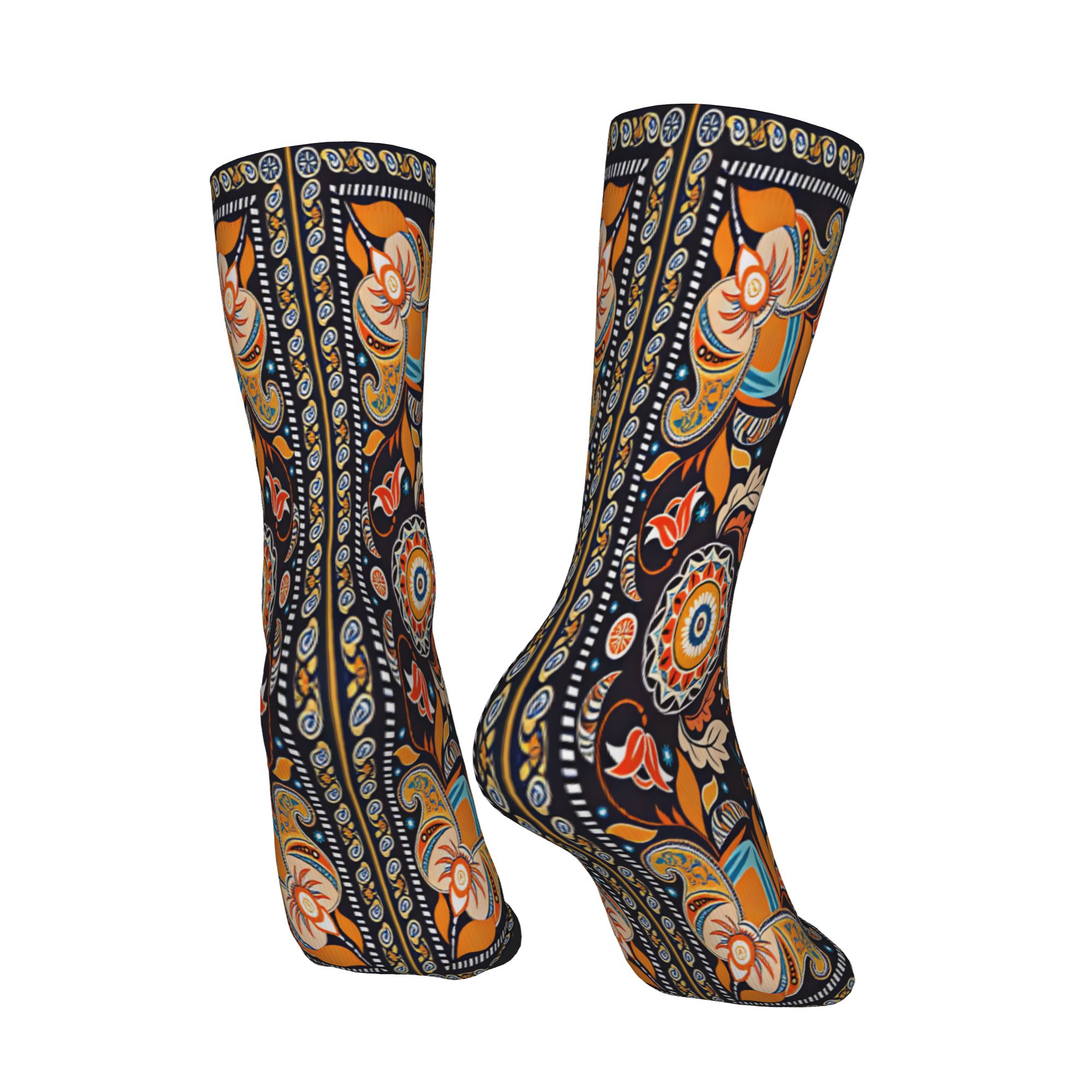 Navy Orange Folk Floral Mandal - Good Floral & Wedding Decor Supply 评论和价格