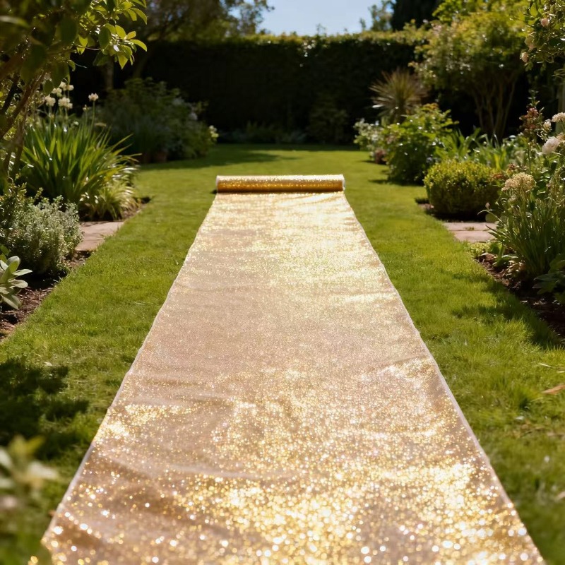 Sparkling Wedding Carpets, Chr - Aisle Runner White 评论和价格