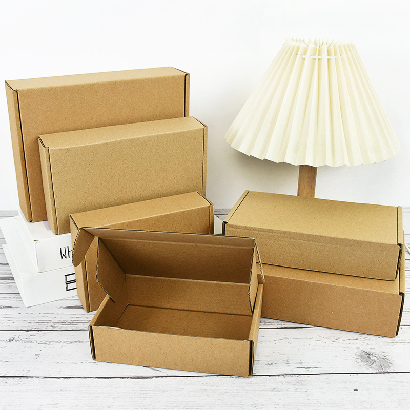 5Pcs 3 Sizes Brown Kraft Paper - Wedding Supply.Box 评论和价格
