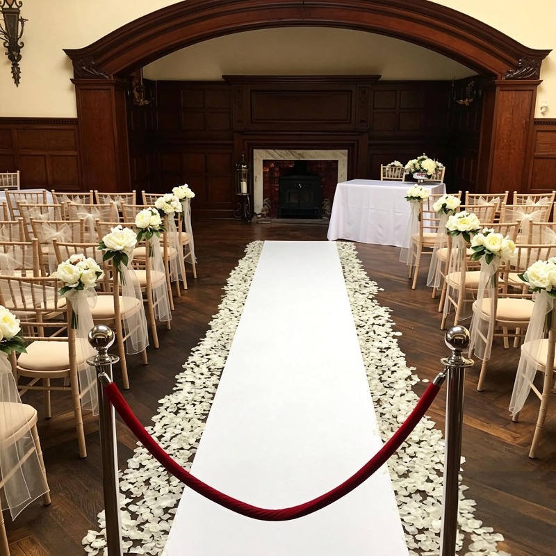 White Aisle Runner Carpet, Use - Aisle Runner White 评论和价格
