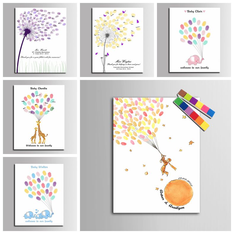 Personalized Signature Fingerp - Personalized Guest Book 评论和价格