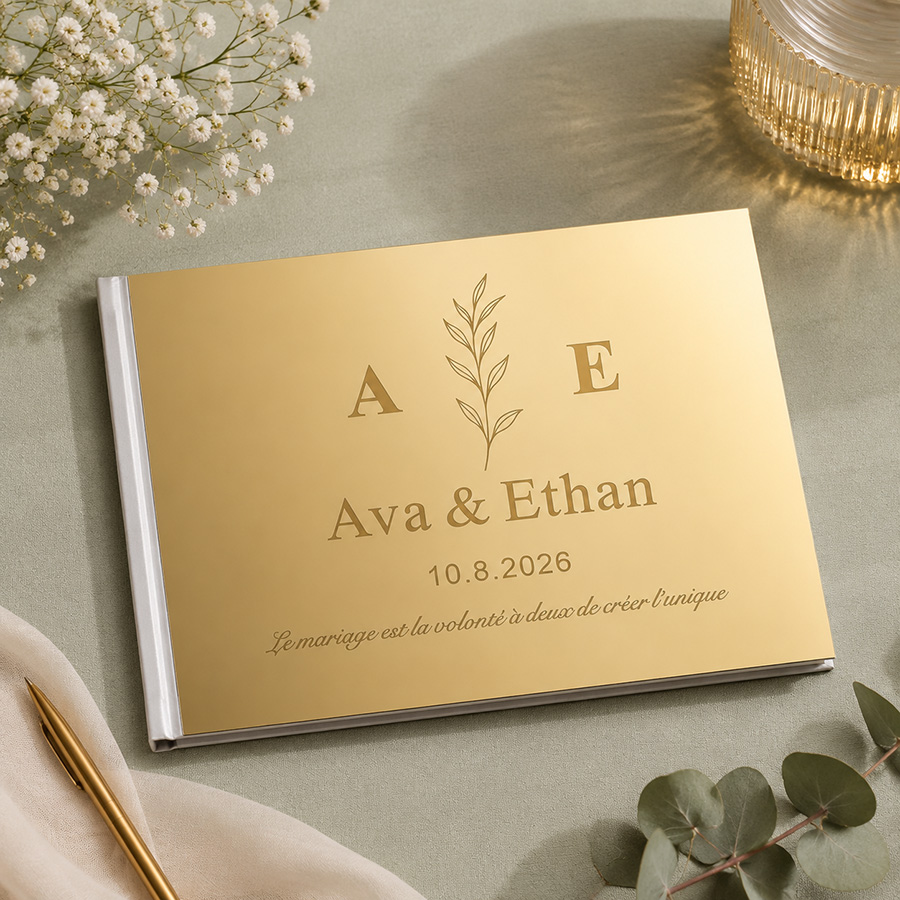 Custom Wedding Guest Book Acry - Personalized Guest Book 评论和价格