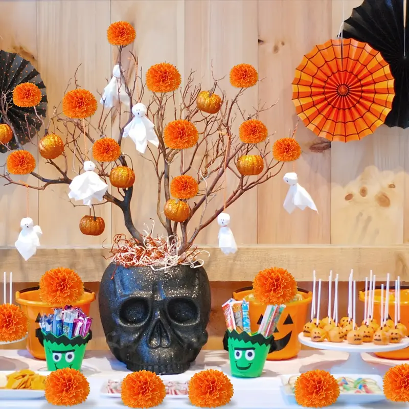 10-30PCS Faux Carnation Marigo - Indian Wedding Decor Supply 评论和价格