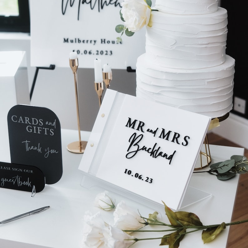 White Card Box for Wedding 3D  - Personalized Guest Book 评论和价格