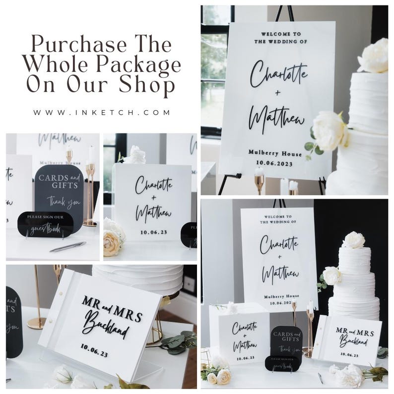White Card Box for Wedding 3D  - Personalized Guest Book 评论和价格