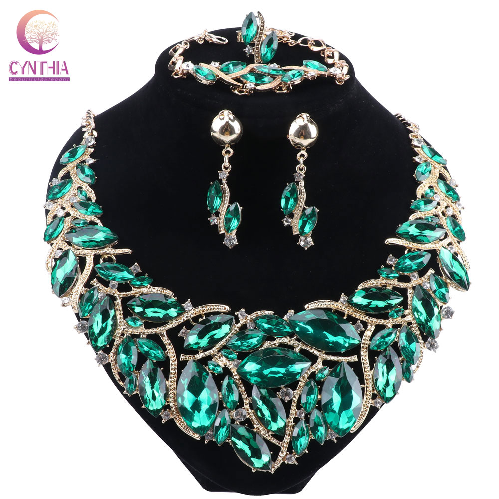 CYNTHIA Luxury Green Colour Cr - Indian Wedding Supply 评论和价格