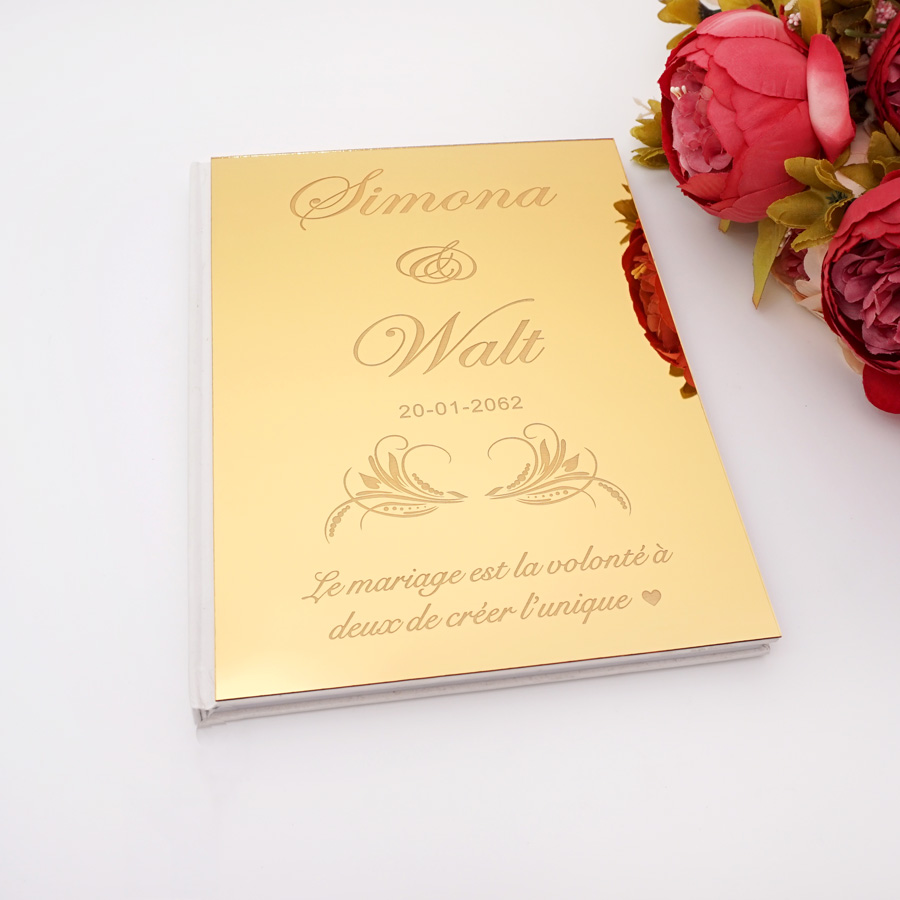 Acrylic Mirror Personalized El - Personalized Guest Book 评论和价格