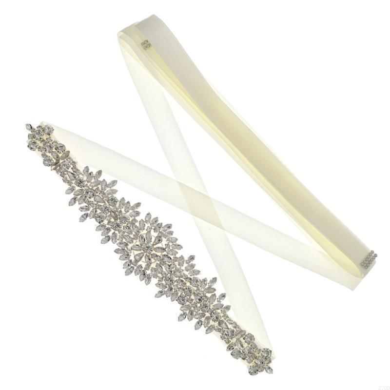 Luxurious Crystal Wedding Sash - Bridal Sash Ribbon 评论和价格