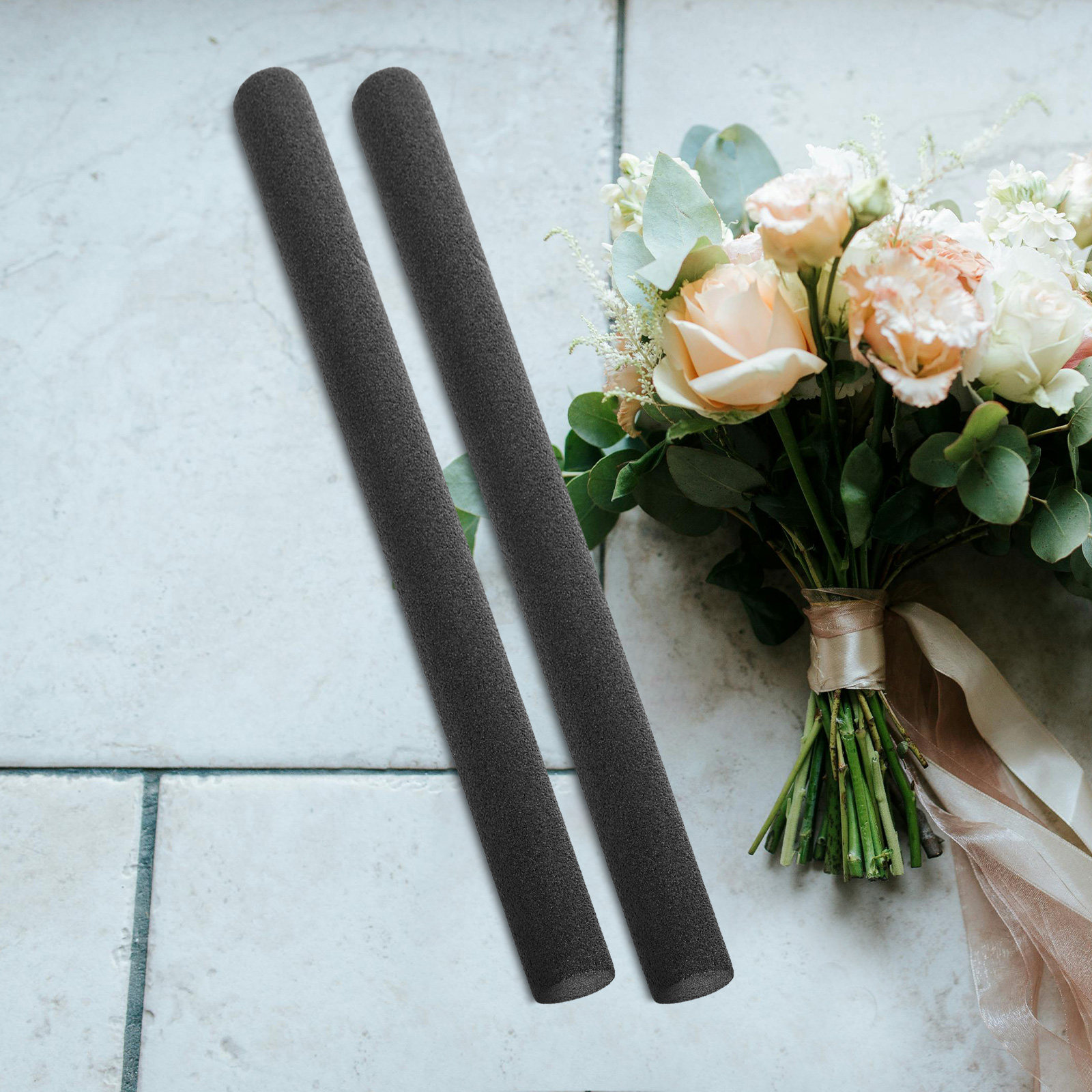 8Pcs Floral Foam Rods Black 1. - Wedding Floral Supply 评论和价格