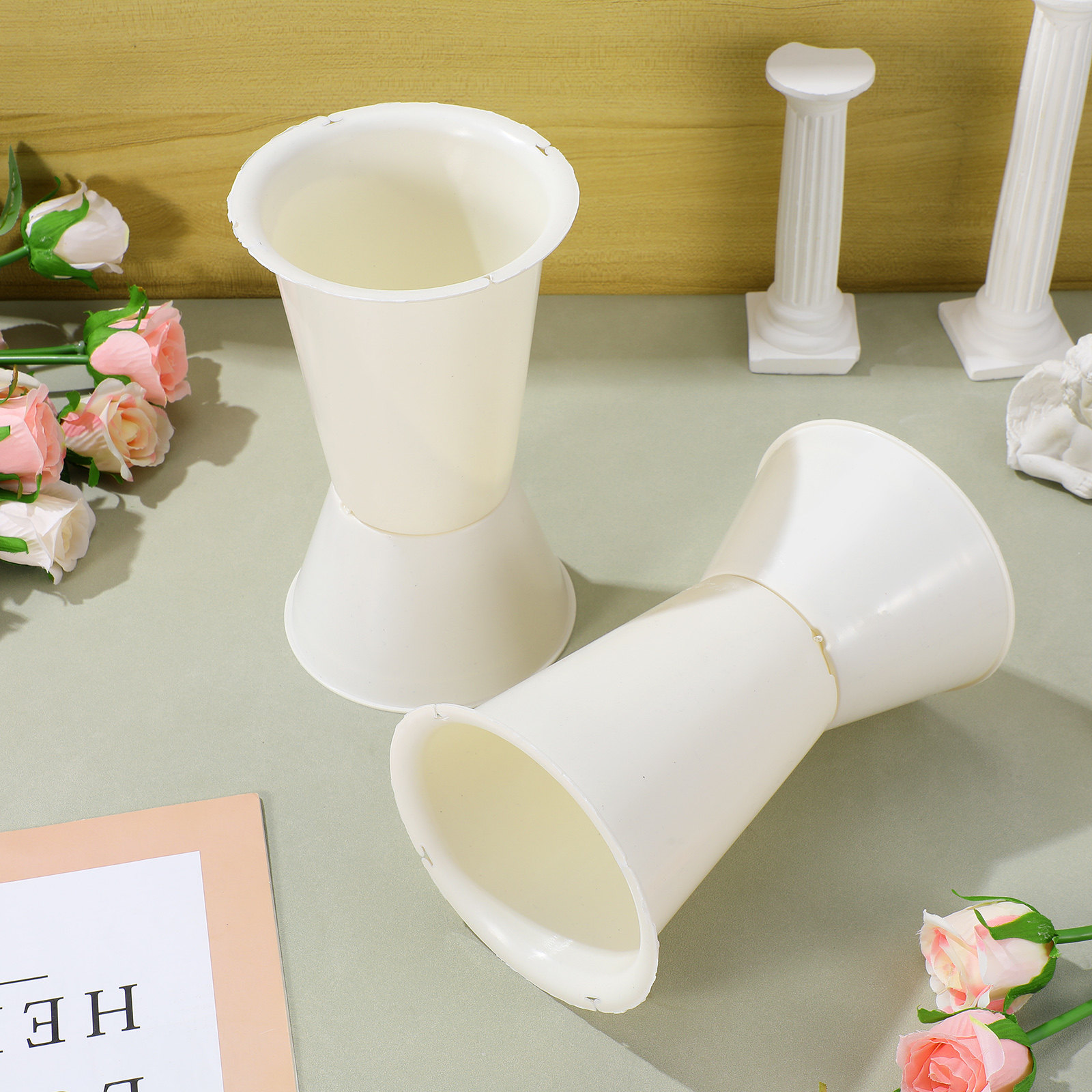 5Pcs Bouquet Holder Plastic We - Wedding Floral Supply 评论和价格