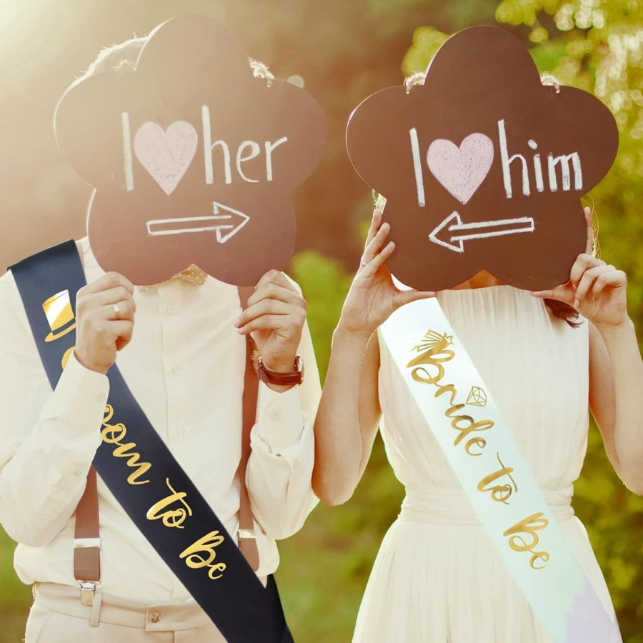 2pcs/1set Bachelorette Party S - Bridal Sash Ribbon 评论和价格