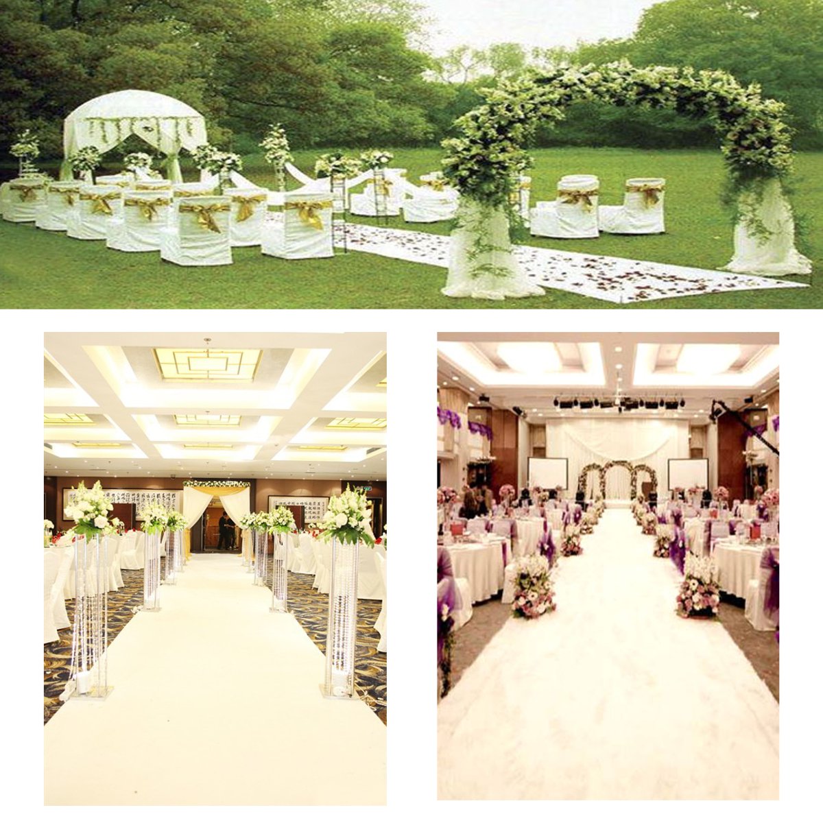Wedding White Carpet  Aisle Ru - Aisle Runner White 评论和价格