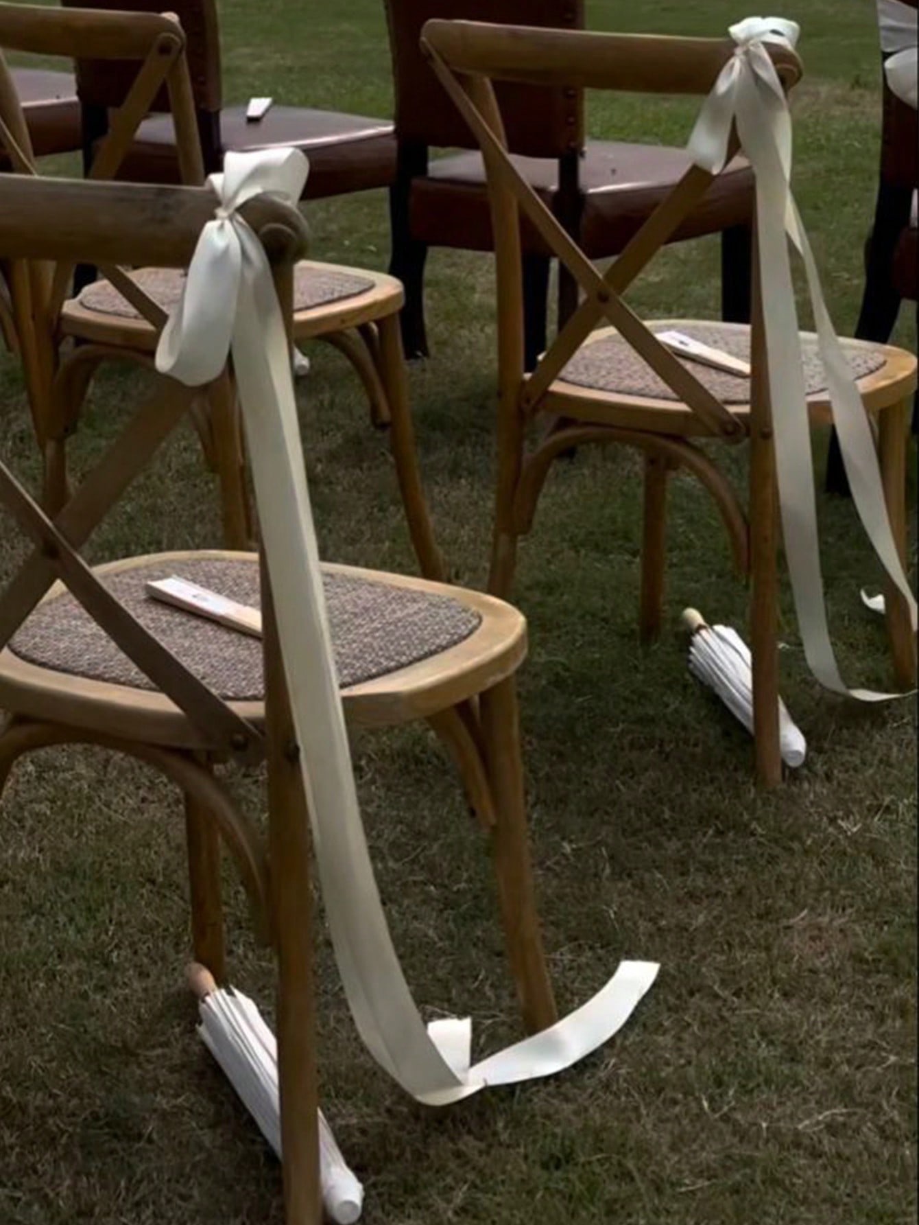 Satin Weeding Chair Bows with  - Bridal Sash Ribbon 评论和价格