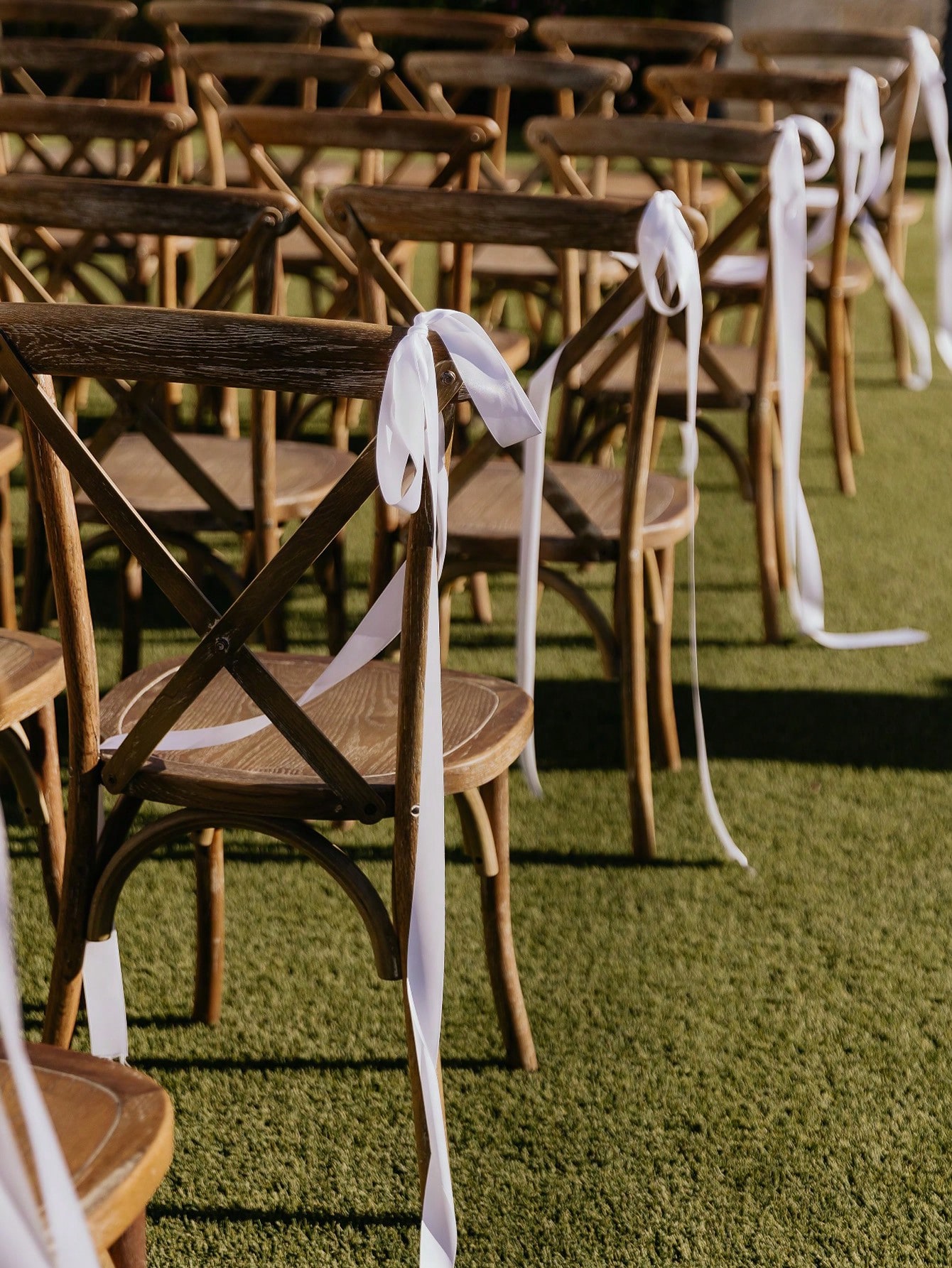 Satin Weeding Chair Bows with  - Bridal Sash Ribbon 评论和价格