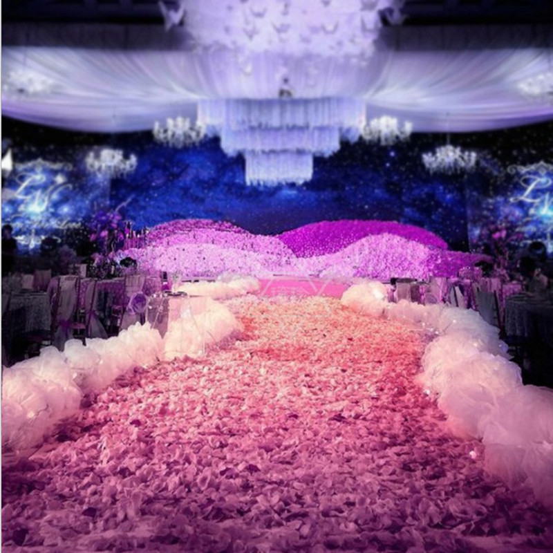 Elegant White Wedding Decorati - Aisle Runner White 评论和价格