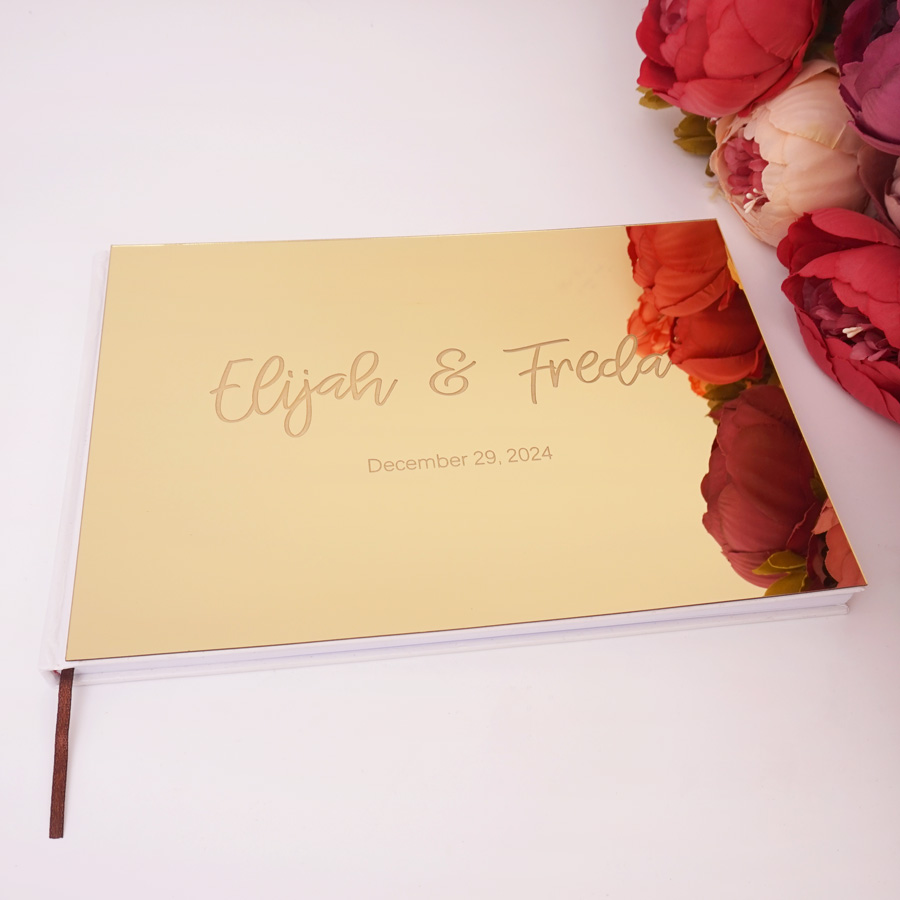 25*18 CM Personalized Guest Bo - Personalized Guest Book 评论和价格