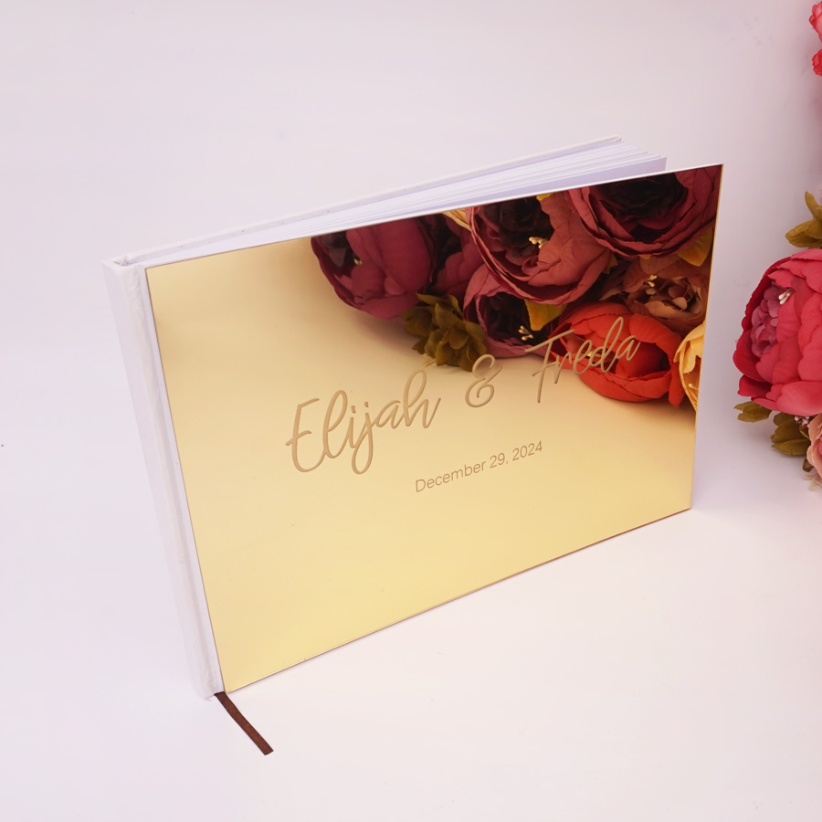 25*18 CM Personalized Guest Bo - Personalized Guest Book 评论和价格