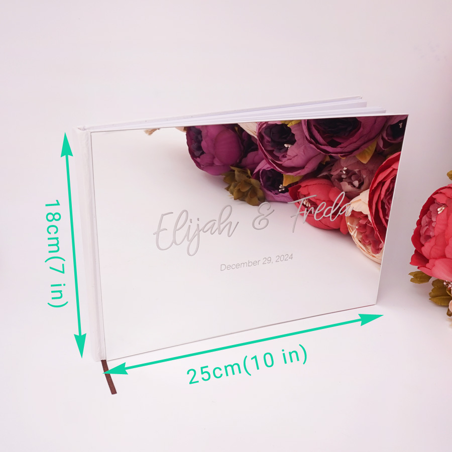 25*18 CM Personalized Guest Bo - Personalized Guest Book 评论和价格
