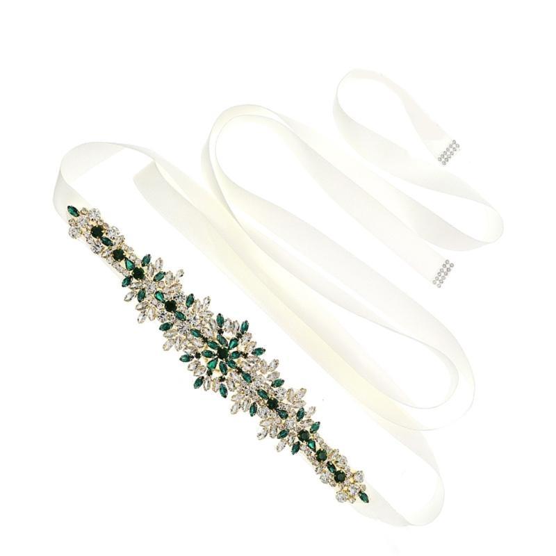 652F Shining Bridal Sash Belt  - Bridal Sash Ribbon 评论和价格