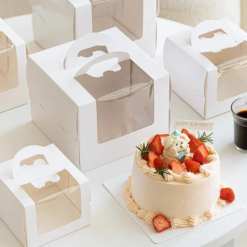 10pcs White Cake Box with Hand - Wedding Supply.Box 评论和价格