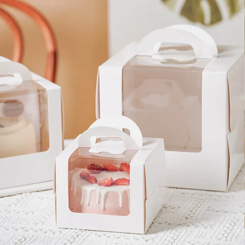 10pcs White Cake Box with Hand - Wedding Supply.Box 评论和价格