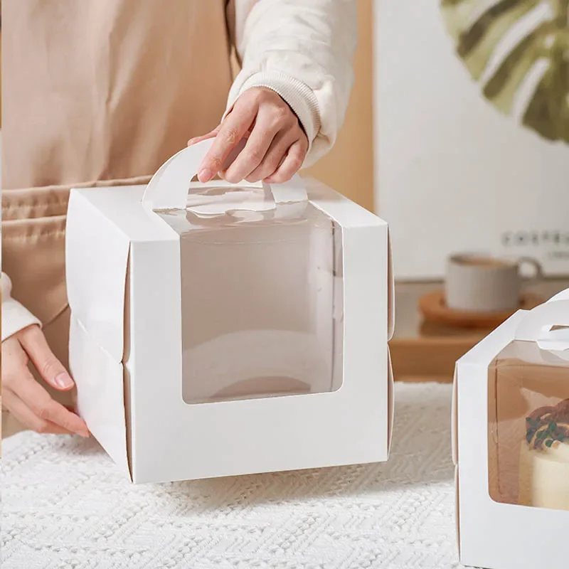 10pcs White Cake Box with Hand - Wedding Supply.Box 评论和价格