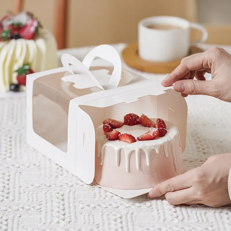 10pcs White Cake Box with Hand - Wedding Supply.Box 评论和价格