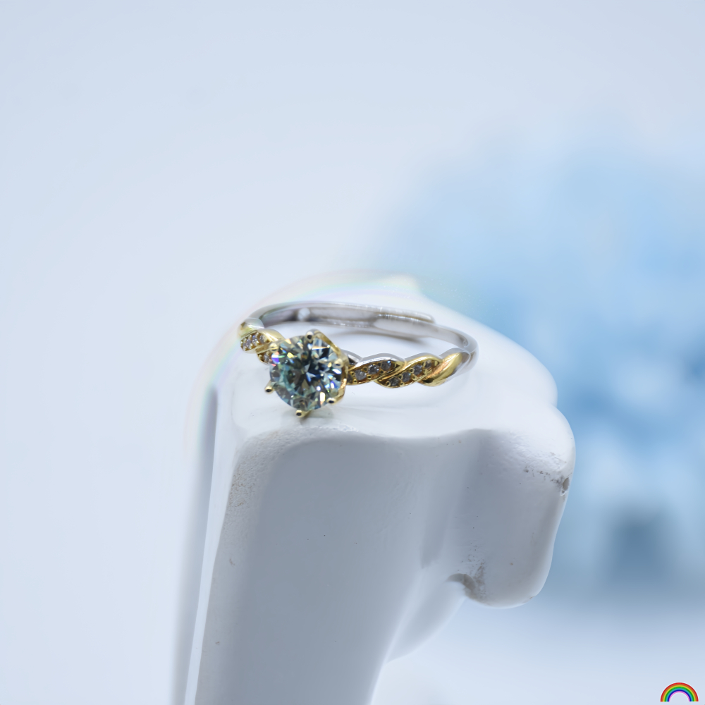 S925 silver inlaid moissanite  - Wedding Superstar 评论和价格