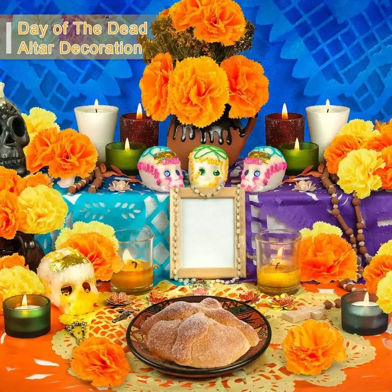 Artificial Carnation Marigold  - Indian Wedding Decor Supply 评论和价格