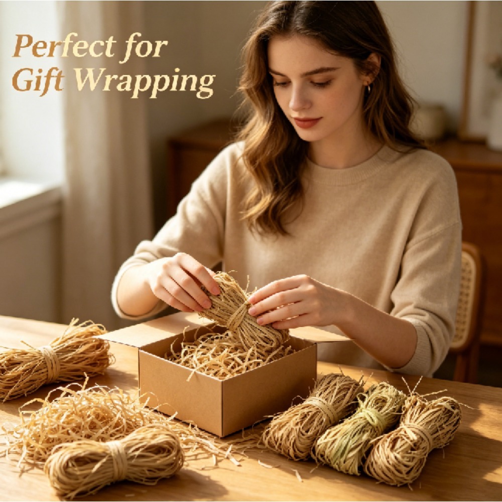 Natural Vintage Raffia Shred F - Wedding Floral Supply 评论和价格