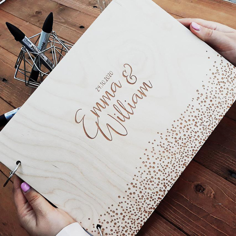 Personalized Wedding Guestbook - Personalized Guest Book 评论和价格