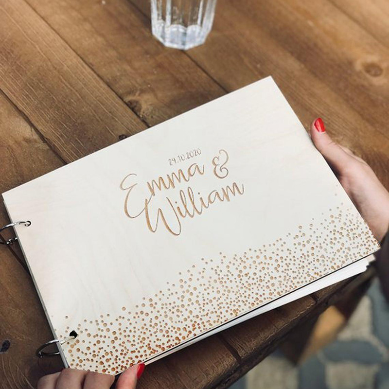 Personalized Wedding Guestbook - Personalized Guest Book 评论和价格
