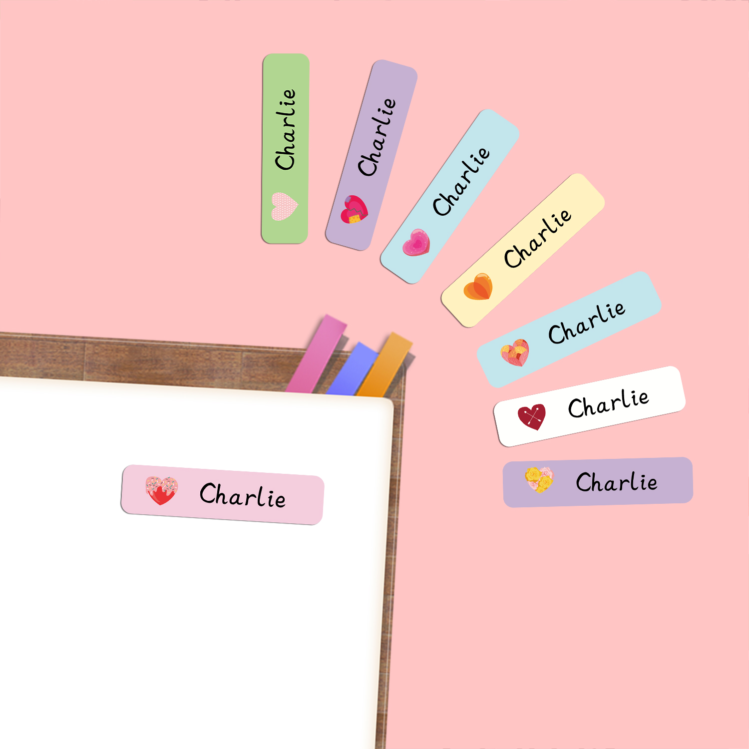 Personalized Heart Shape Name  - Wedding Party Supply 评论和价格
