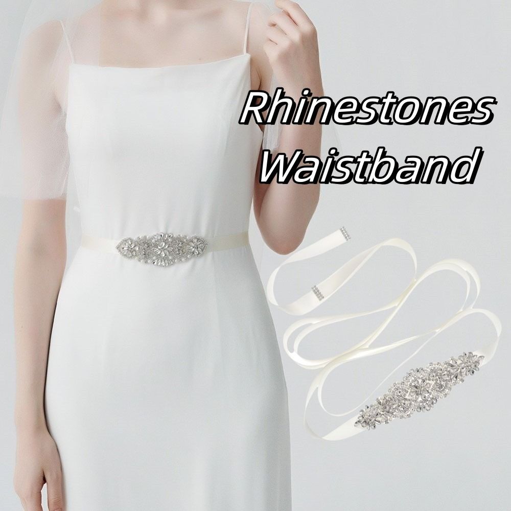 Fashion Ribbon Bridal Belt Lon - Bridal Sash Ribbon 评论和价格