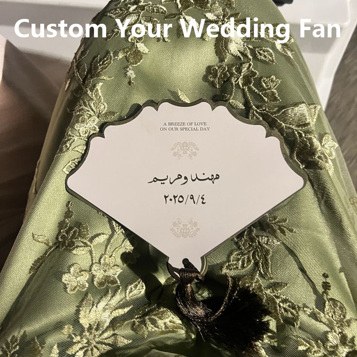Custom Luxury Wedding Fan Pers - Wedding Ceremony Supply 评论和价格