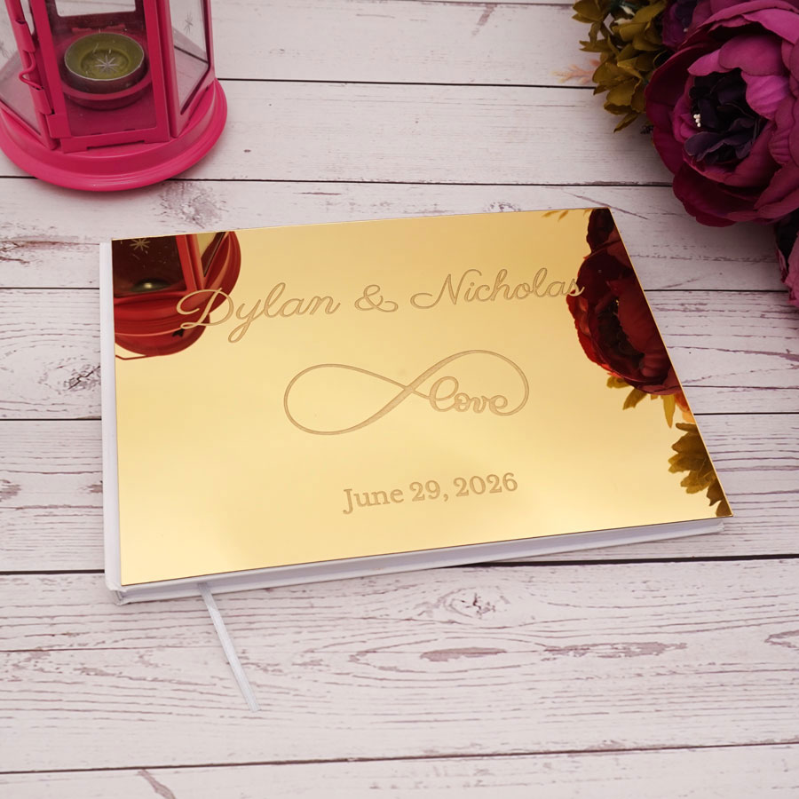 25x18cm Eternal Love Style Per - Personalized Guest Book 评论和价格