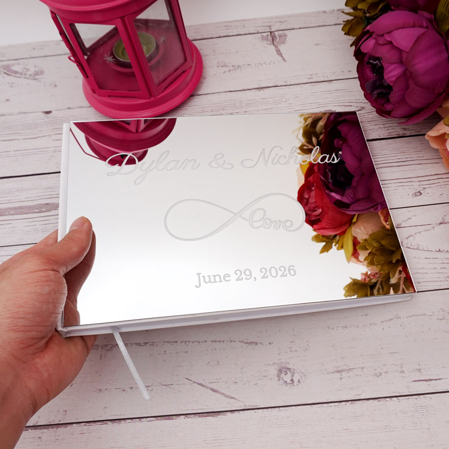 25x18cm Eternal Love Style Per - Personalized Guest Book 评论和价格