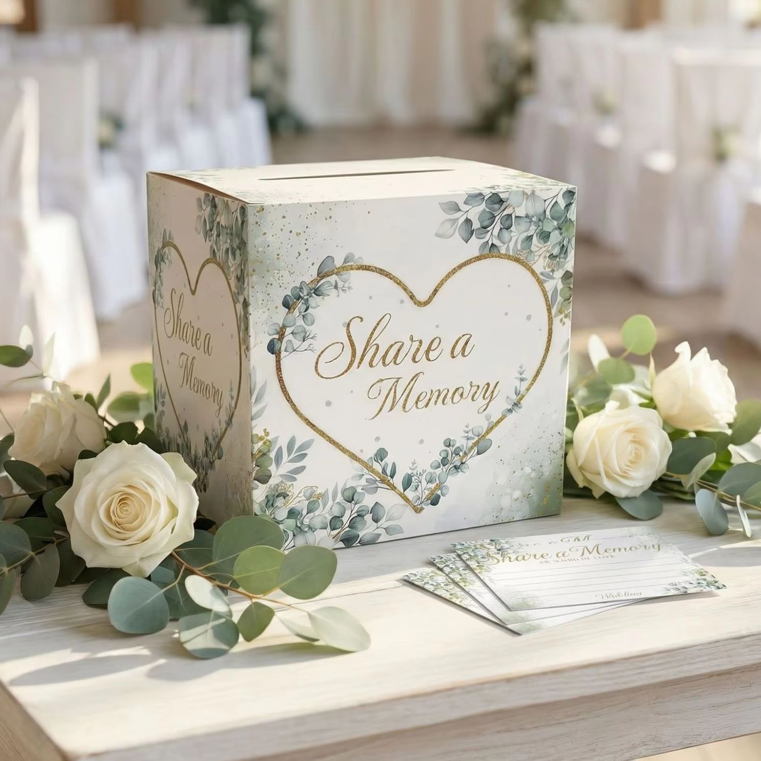 White Floral Wedding Card Box  - Wedding Supply.Box 评论和价格