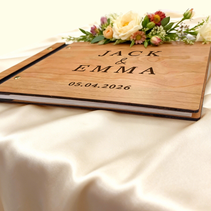 Personalized Wedding Guest Boo - Personalized Guest Book 评论和价格