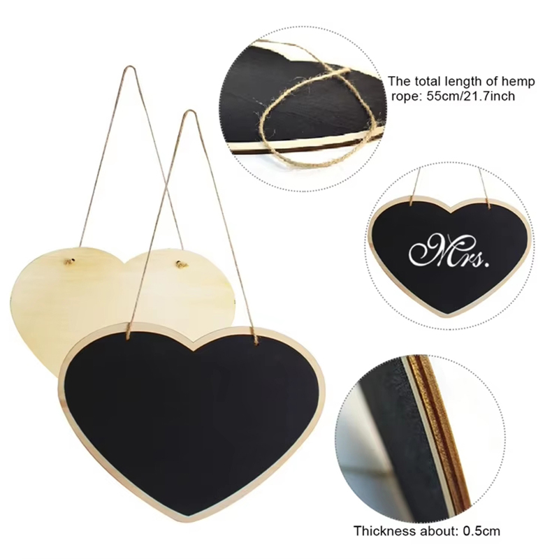 Rustic Wedding Wooden Blackboa - Wedding Ceremony Supply 评论和价格