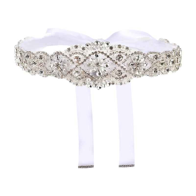 Rhinestones Bridal Belt Luxury - Bridal Sash Ribbon 评论和价格