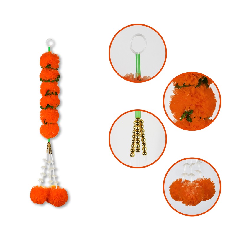Marigold Flower String Lights  - Indian Wedding Decor Supply 评论和价格