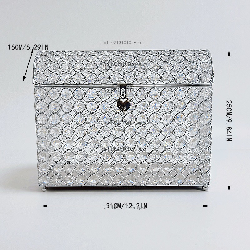 Crystal jewelry box, money jar - Wedding Supply.Box 评论和价格