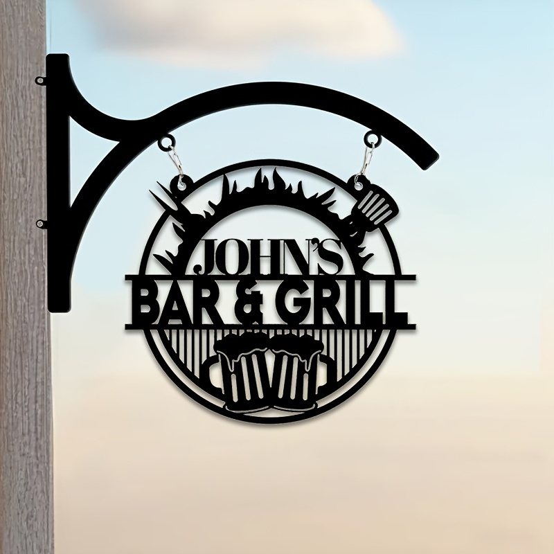 Customizable Wrought Iron Sign - Wedding Party Supply 评论和价格